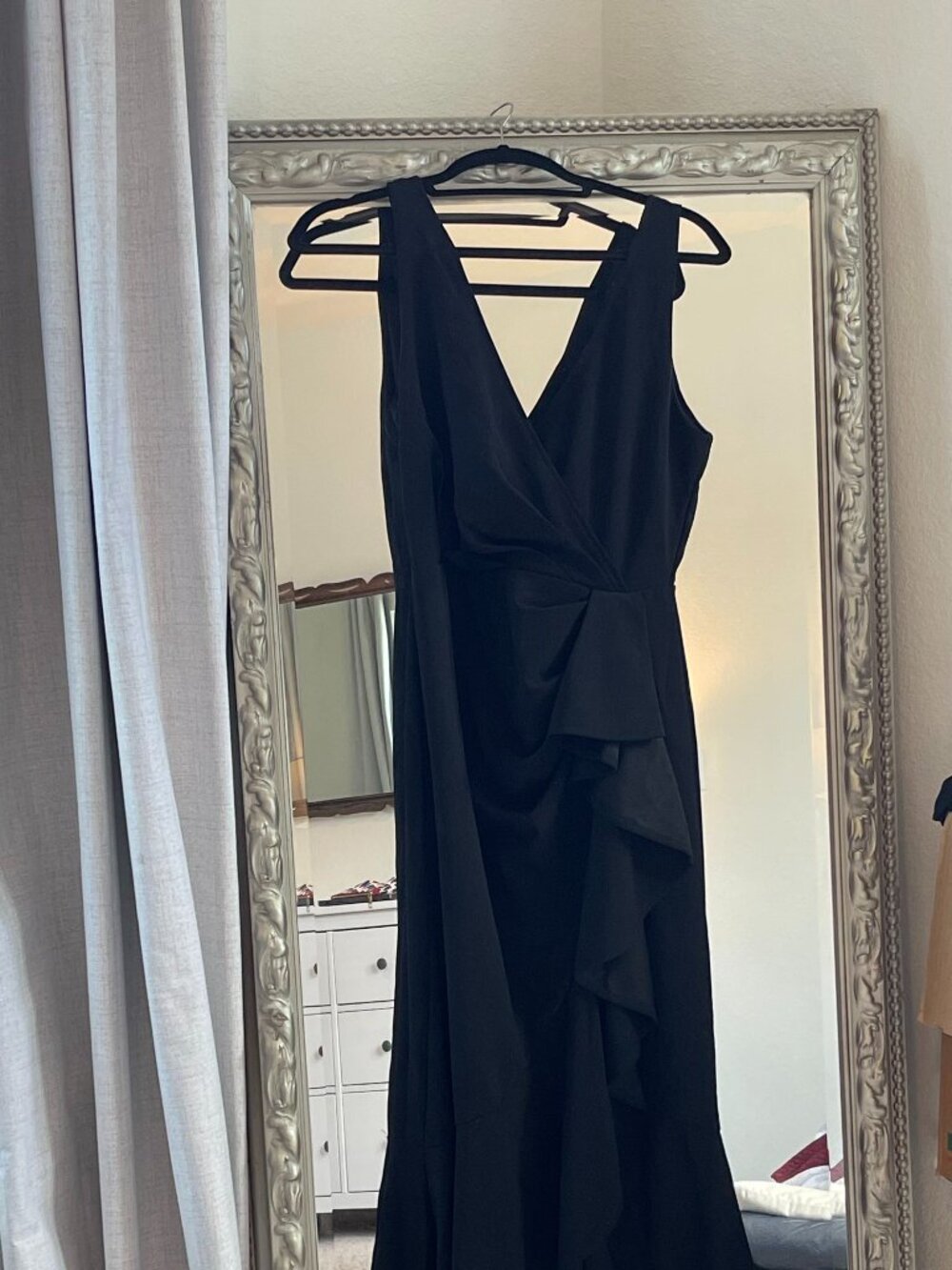 Black High-Low Event Dress | Lulu's Pure Loveliness Black Pleated Ruffled High-L